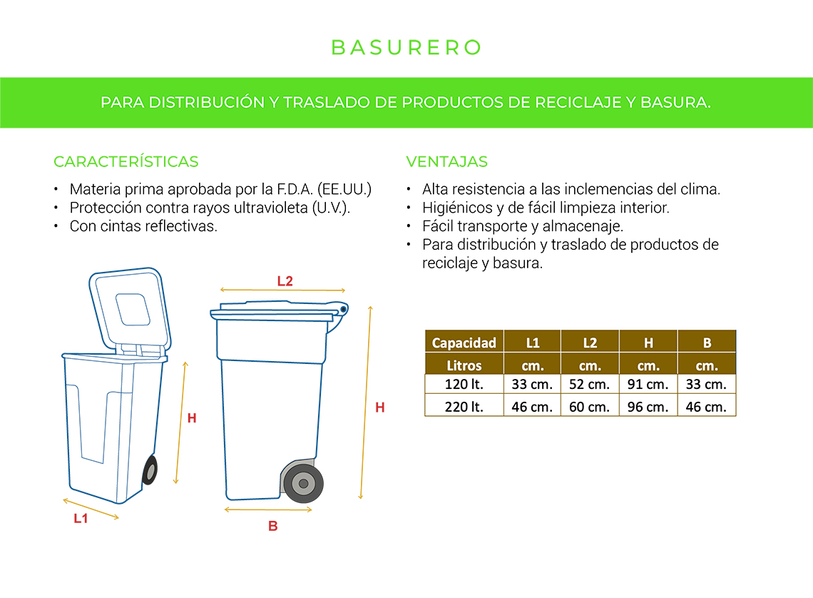 Basureros con ruedas - Imagen 5