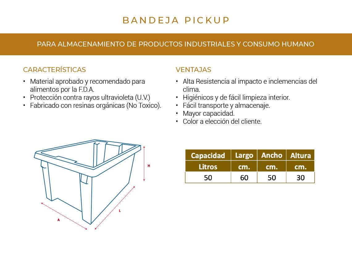 Bandejas Pick Up - Imagen 2